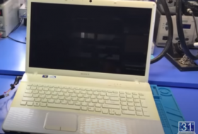Ремонт ноутбука от компании SONY Vaio PCG-91312V / Не работает с 17" экраном